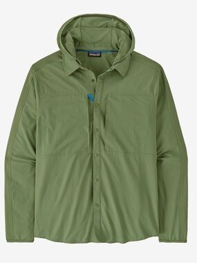 Patagonia Men's Hooded Lightweight Shirt Jacket - Olive